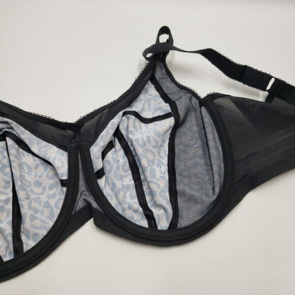 NWOT Goddess Kayla Bra Full Coverage Support Underwire Leopard Print 38J - Picture 9 of 14